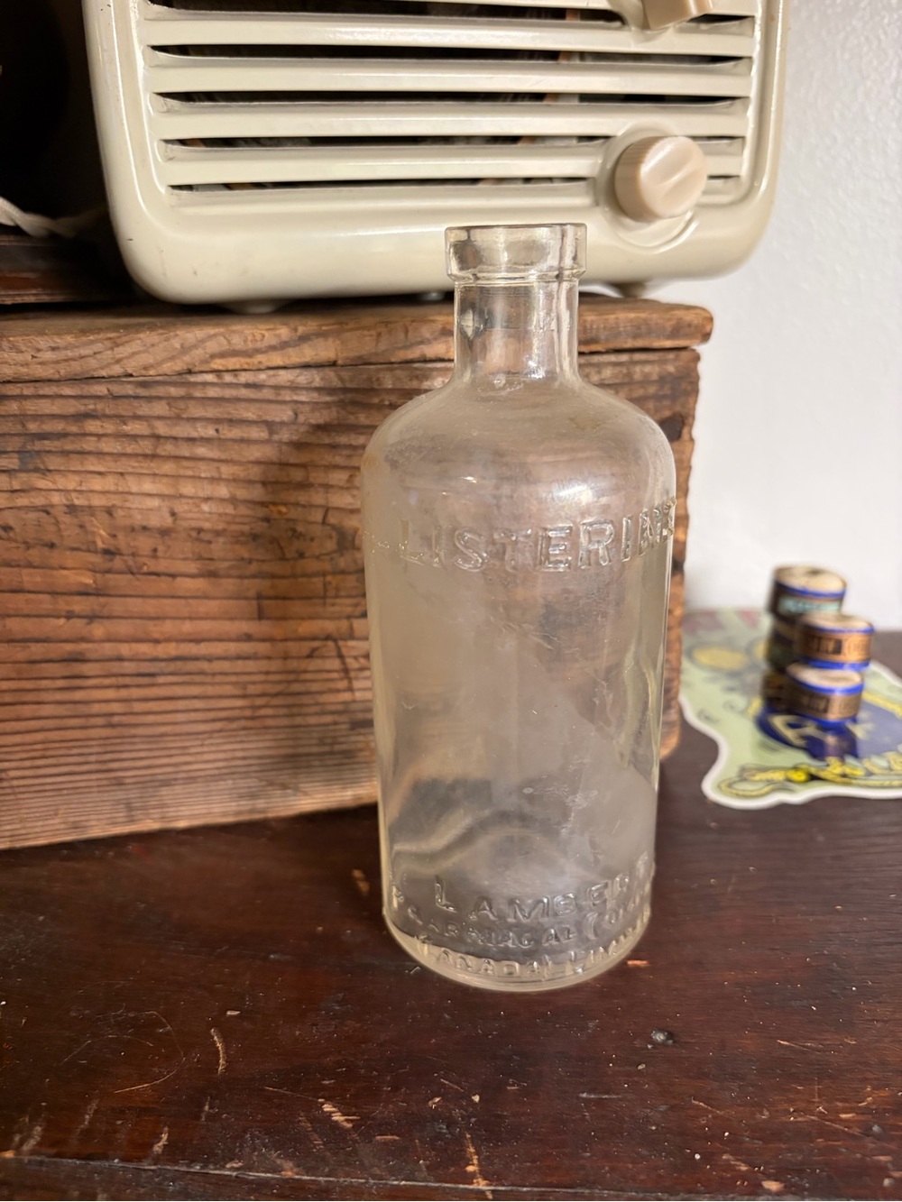 Antique Listerine Lambert Pharmacal Glass Bottle